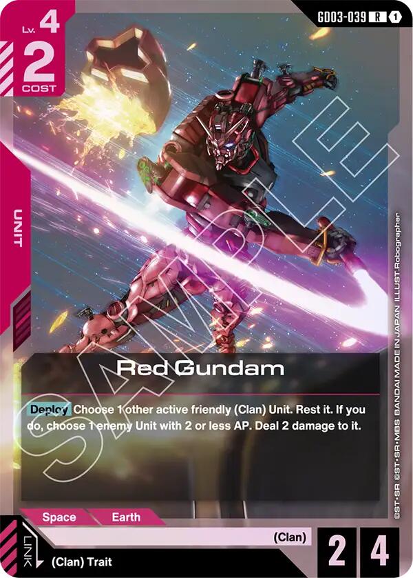 Gundam Card Game: Red Gundam card image
