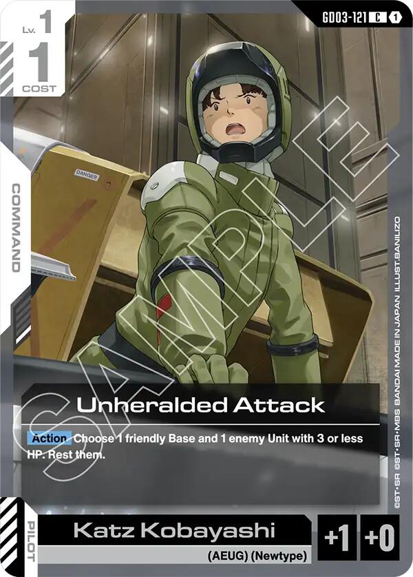 Gundam Card Game: Unheralded Attack card image
