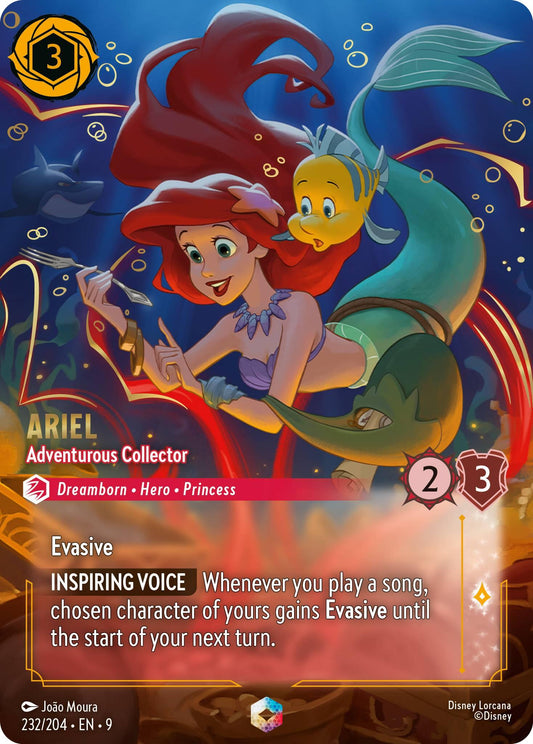 Disney Lorcana: Ariel - Adventurous Collector (Enchanted) card image