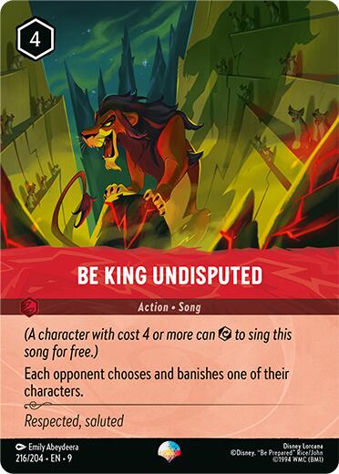 Disney Lorcana: Be King Undisputed (Epic) card image