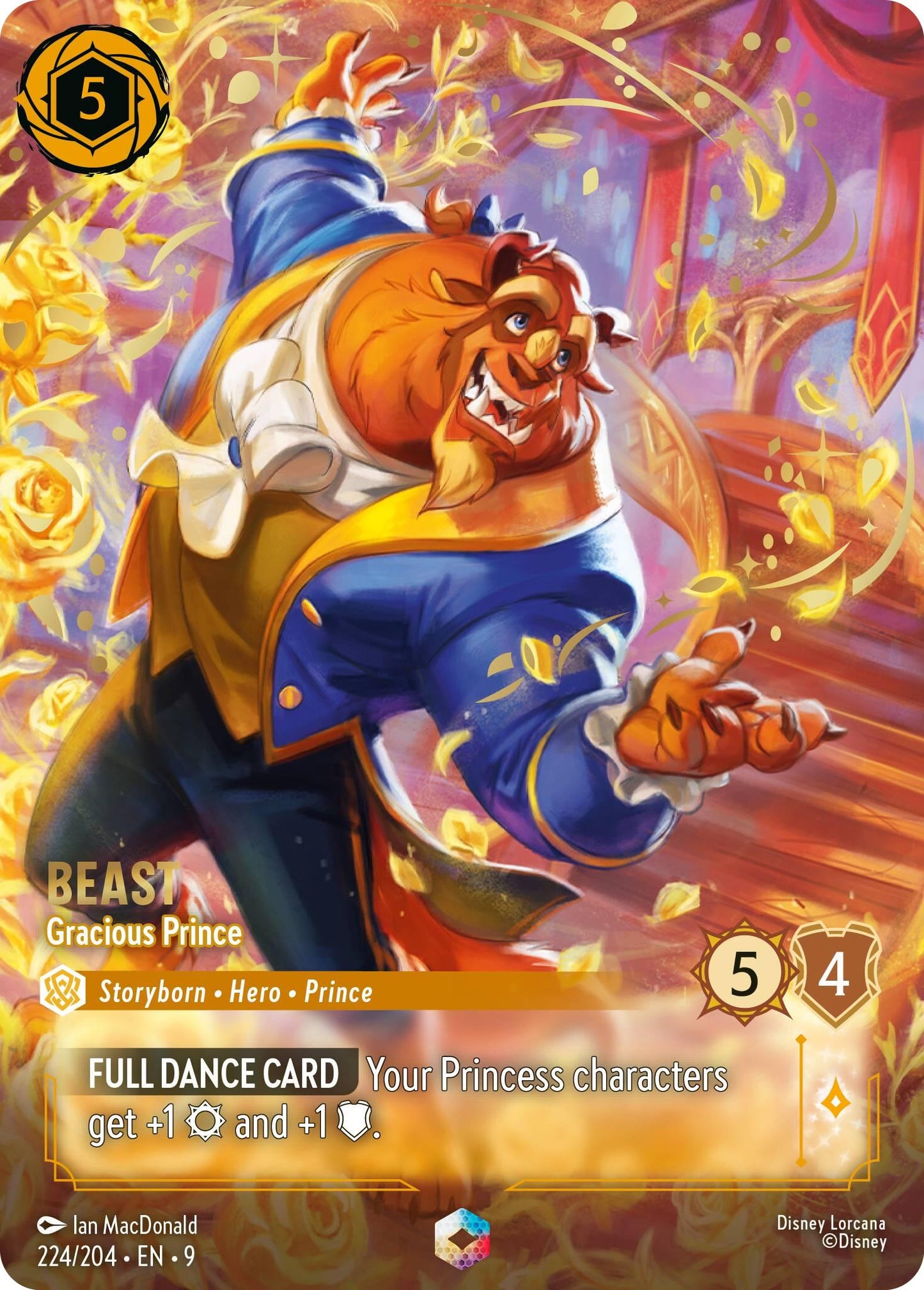 Disney Lorcana: Beast - Gracious Prince (Enchanted) card image