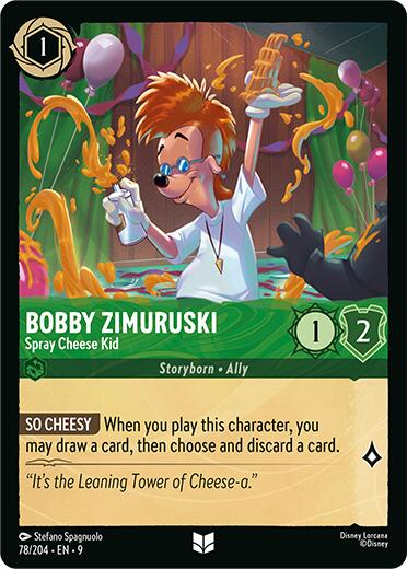 Disney Lorcana: Bobby Zimuruski - Spray Cheese Kid card image