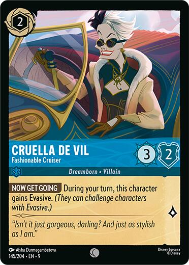Disney Lorcana: Cruella De Vil - Fashionable Cruiser card image