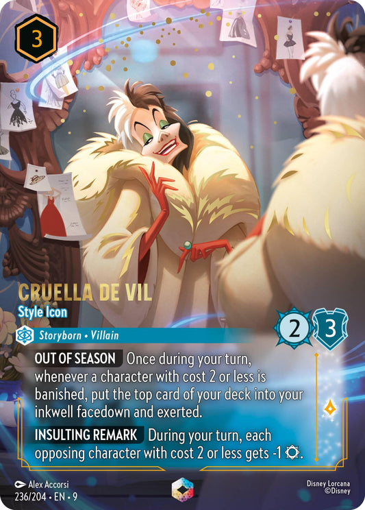 Disney Lorcana: Cruella De Vil - Style Icon (Enchanted) card image
