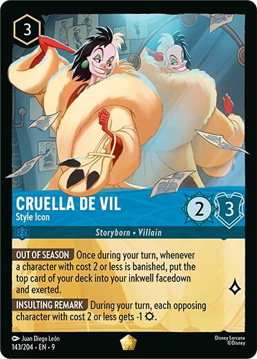 Disney Lorcana: Cruella De Vil - Style Icon card image