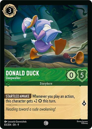 Disney Lorcana: Donald Duck - Sleepwalker card image