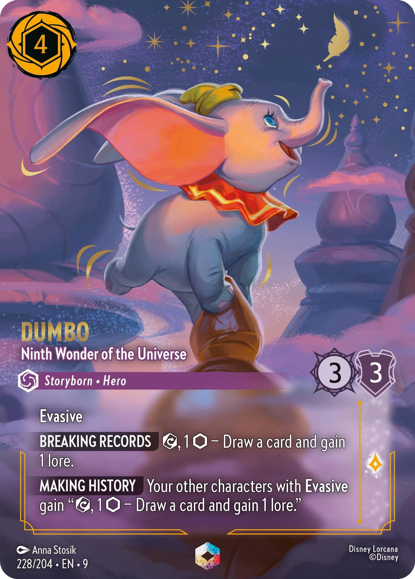 Disney Lorcana: Dumbo - Ninth Wonder of the Universe (Enchanted) card image