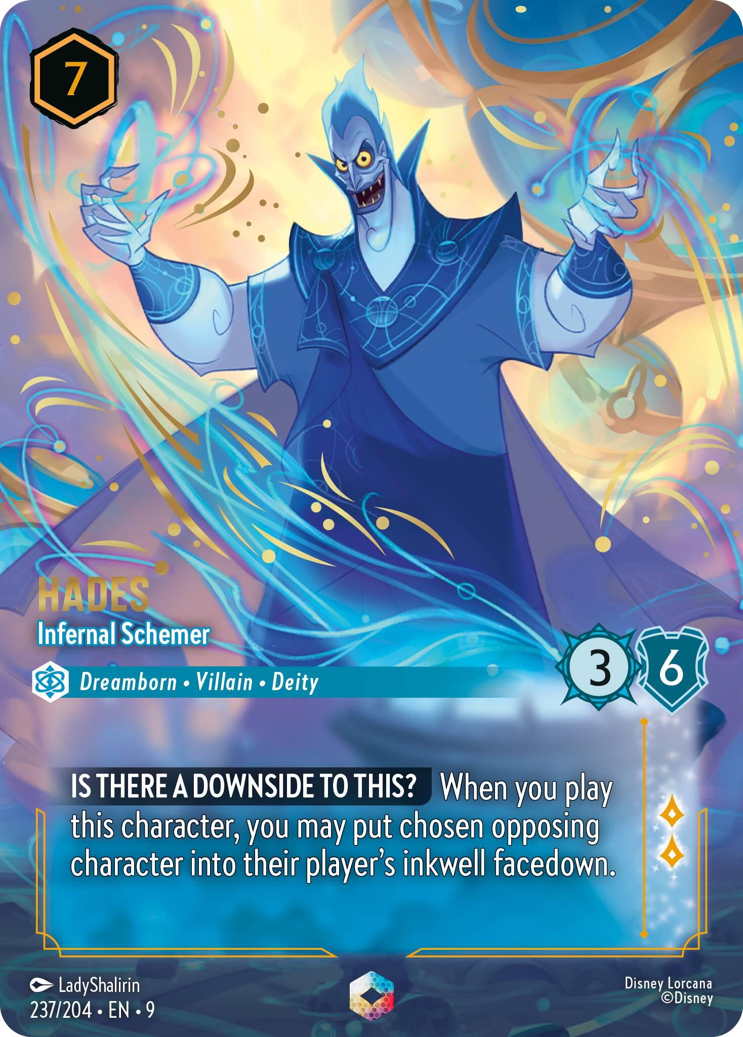 Disney Lorcana: Hades - Infernal Schemer (Enchanted) card image
