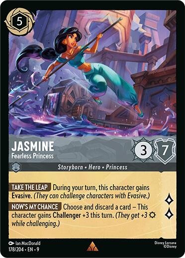 Disney Lorcana: Jasmine - Fearless Princess card image