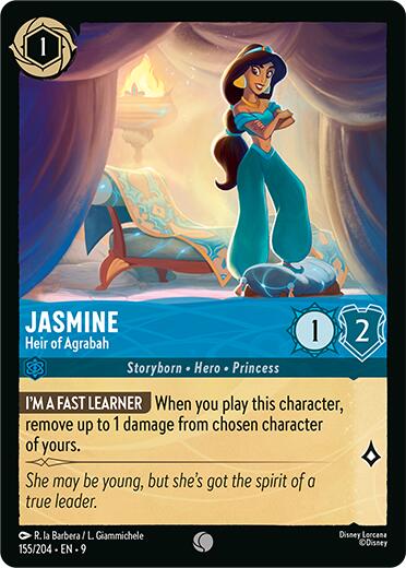 Disney Lorcana: Jasmine - Heir of Agrabah card image