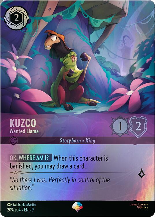 Disney Lorcana: Kuzco - Wanted Llama (Epic) card image