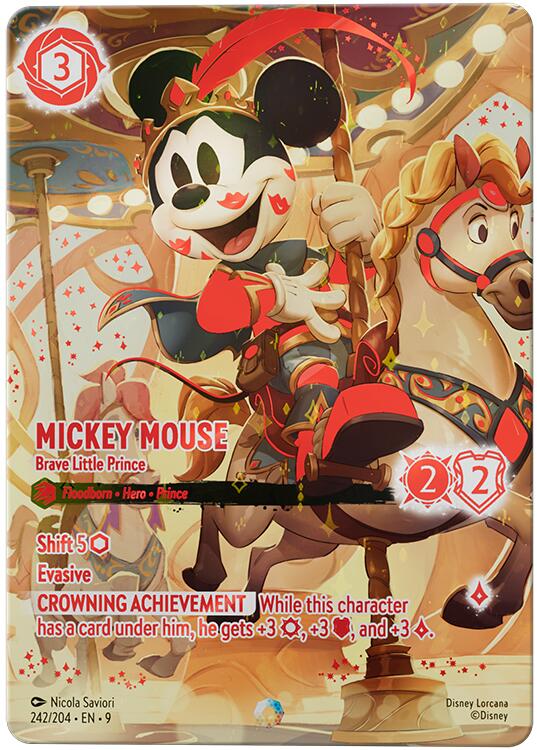 Disney Lorcana: Mickey Mouse - Brave Little Prince (Iconic) card image
