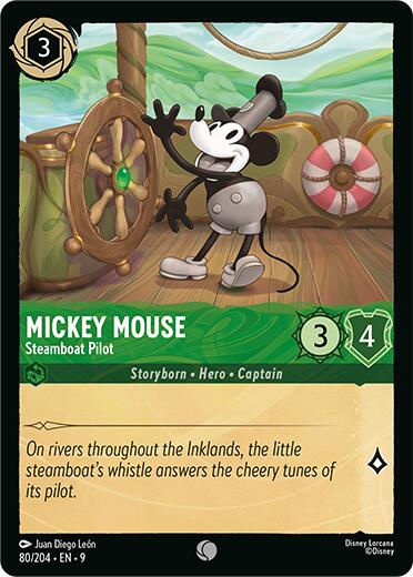 Disney Lorcana: Mickey Mouse - Steamboat Pilot card image