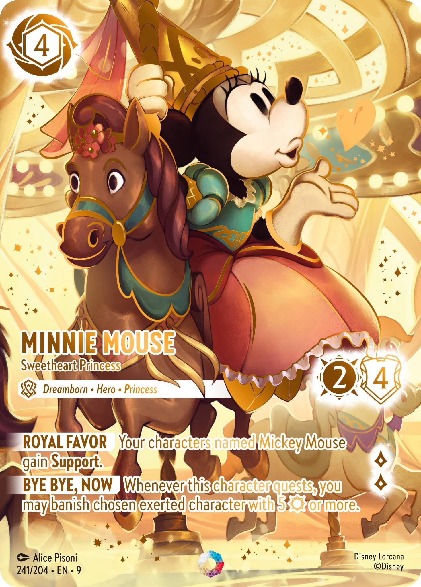 Disney Lorcana: Minnie Mouse - Sweetheart Princess (Iconic) card image