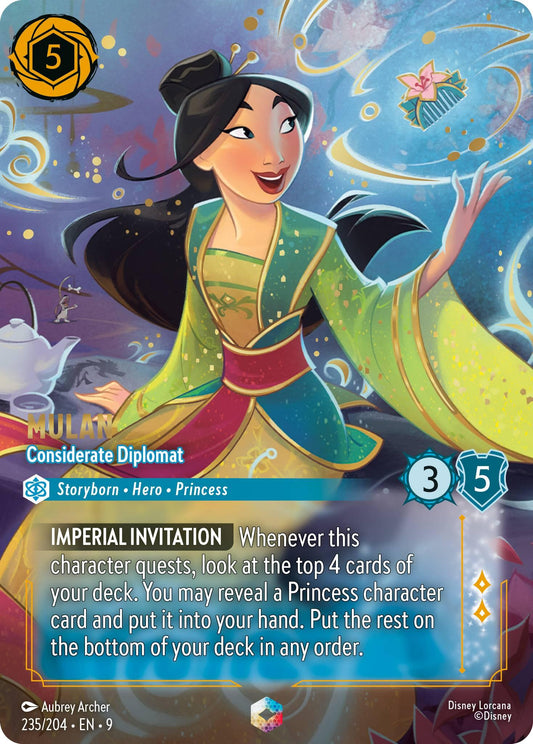Disney Lorcana: Mulan - Considerate Diplomat (Enchanted) card image
