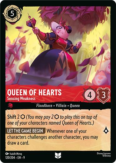 Disney Lorcana: Queen of Hearts - Sensing Weakness card image