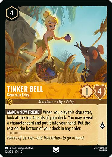 Disney Lorcana: Tinker Bell - Generous Fairy card image