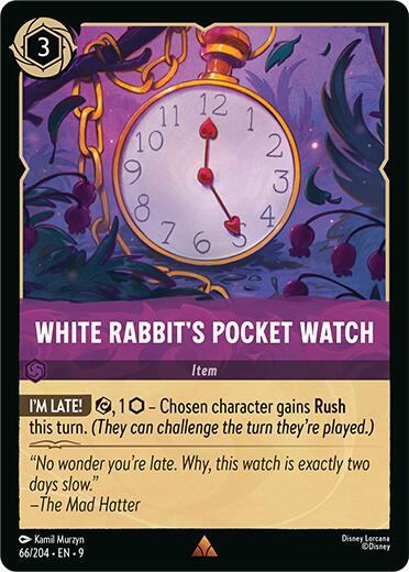 Disney Lorcana: White Rabbit's Pocket Watch card image