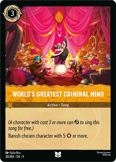 Disney Lorcana: World's Greatest Criminal Mind card image