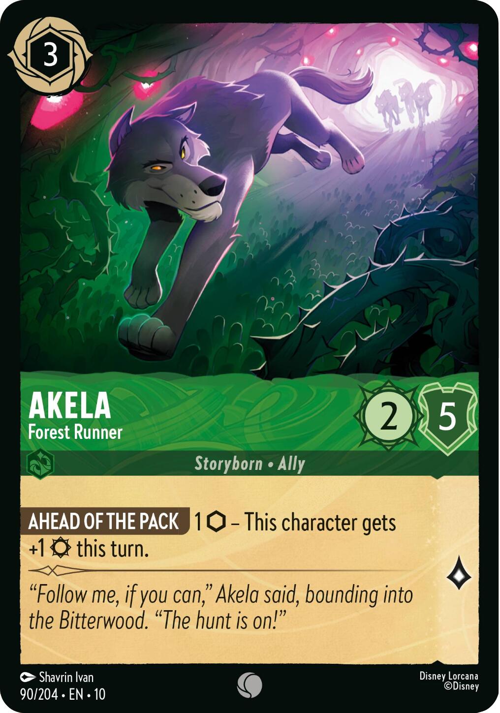 Disney Lorcana: Akela - Forest Runner card image