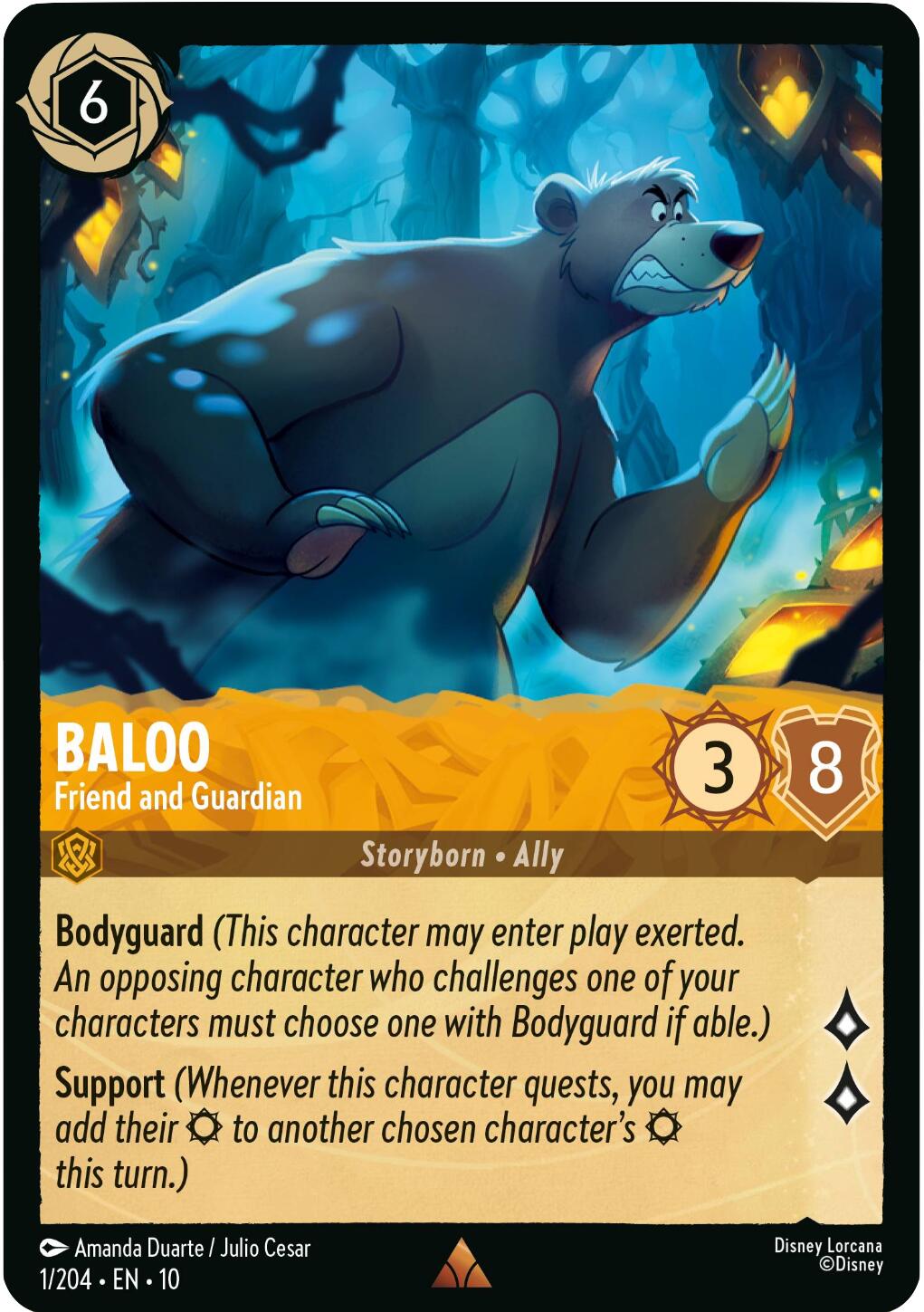 Disney Lorcana: Baloo - Friend and Guardian card image