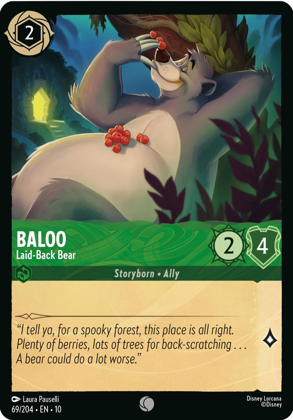 Disney Lorcana: Baloo - Laid-Back Bear card image
