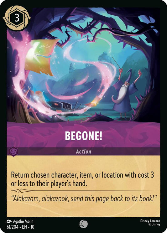 Disney Lorcana: Begone! card image