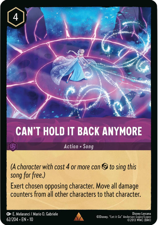 Disney Lorcana: Can't Hold It Back Anymore card image