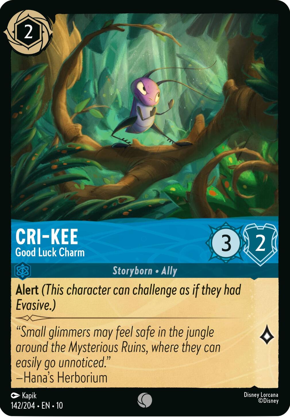 Disney Lorcana: Cri-Kee - Good Luck Charm card image