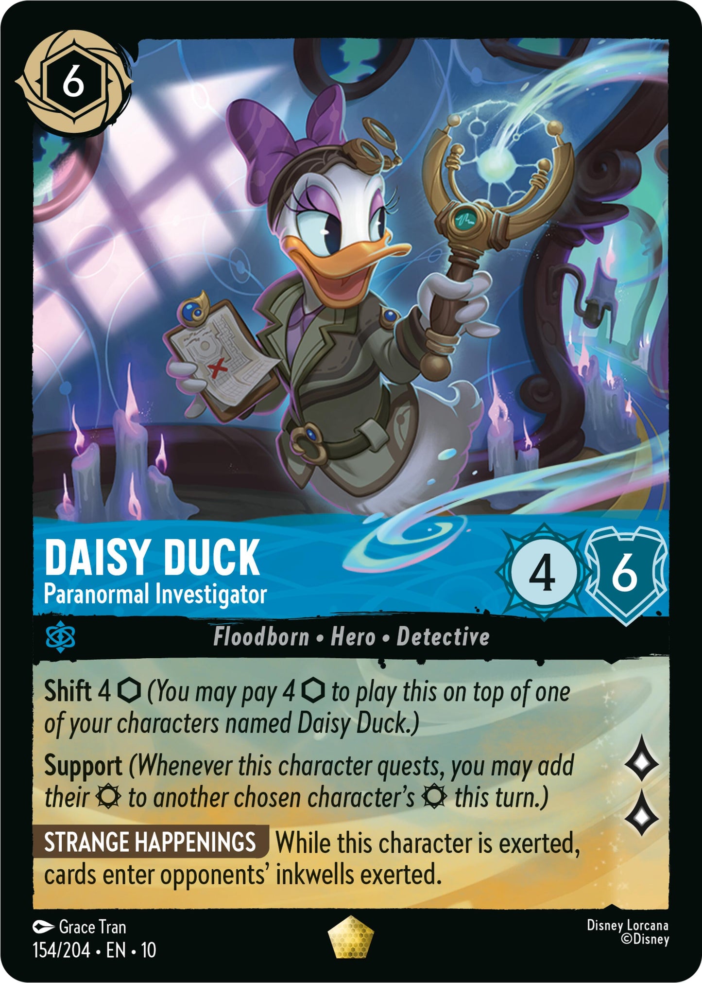 Disney Lorcana: Daisy Duck - Paranormal Investigator card image
