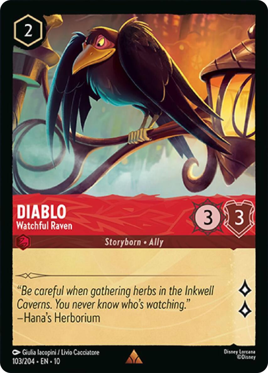 Disney Lorcana: Diablo - Watchful Raven card image