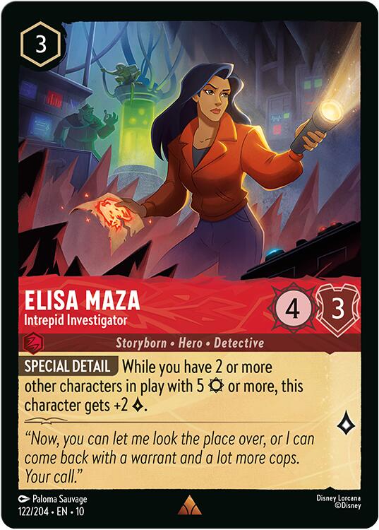 Disney Lorcana: Elisa Maza - Intrepid Investigator card image