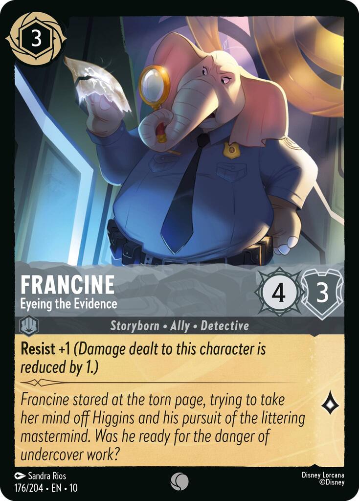 Disney Lorcana: Francine - Eyeing the Evidence card image
