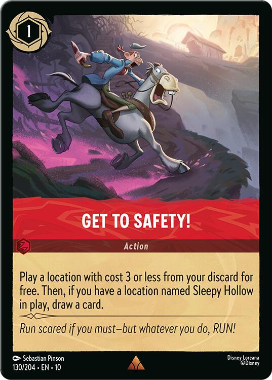 Disney Lorcana: Get to Safety! card image