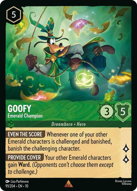 Disney Lorcana: Goofy - Emerald Champion card image