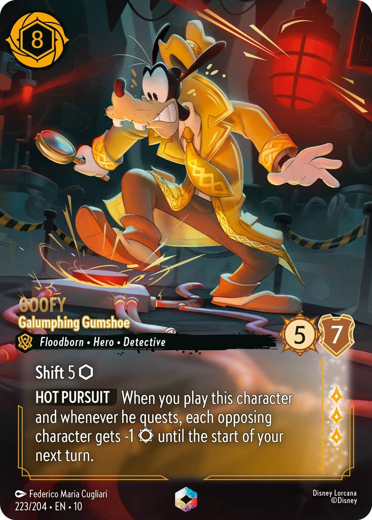 Disney Lorcana: Goofy - Galumphing Gumshoe (Enchanted) card image