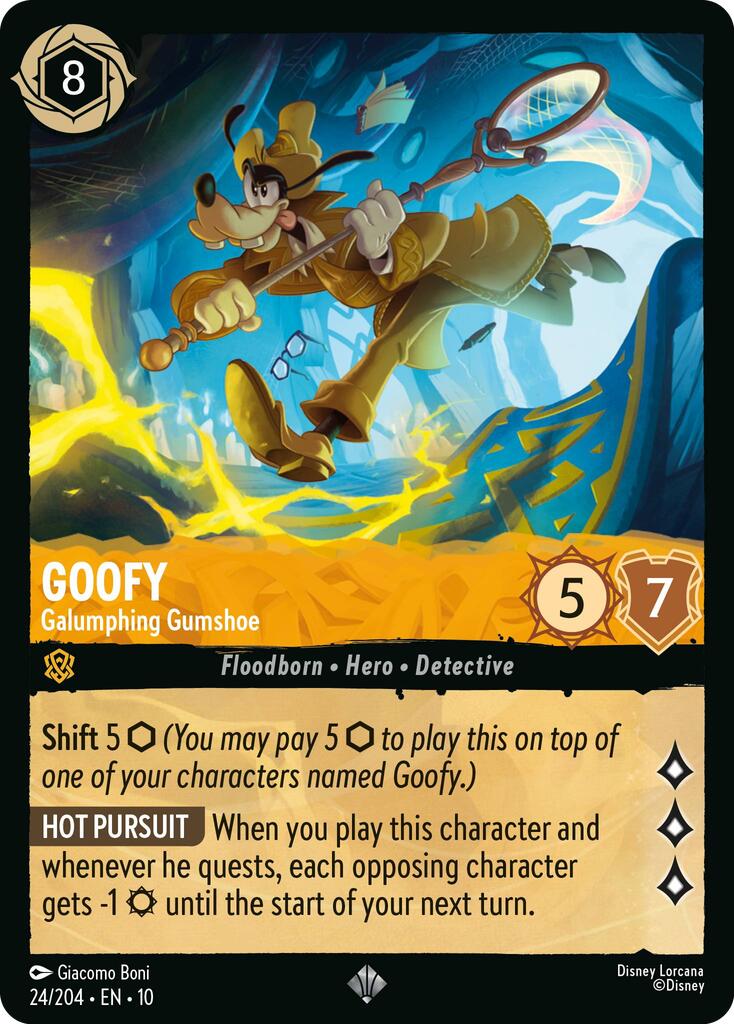 Disney Lorcana: Goofy - Galumphing Gumshoe card image