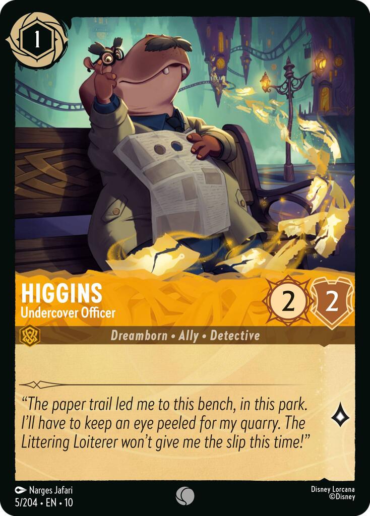 Disney Lorcana: Higgins - Undercover Officer card image