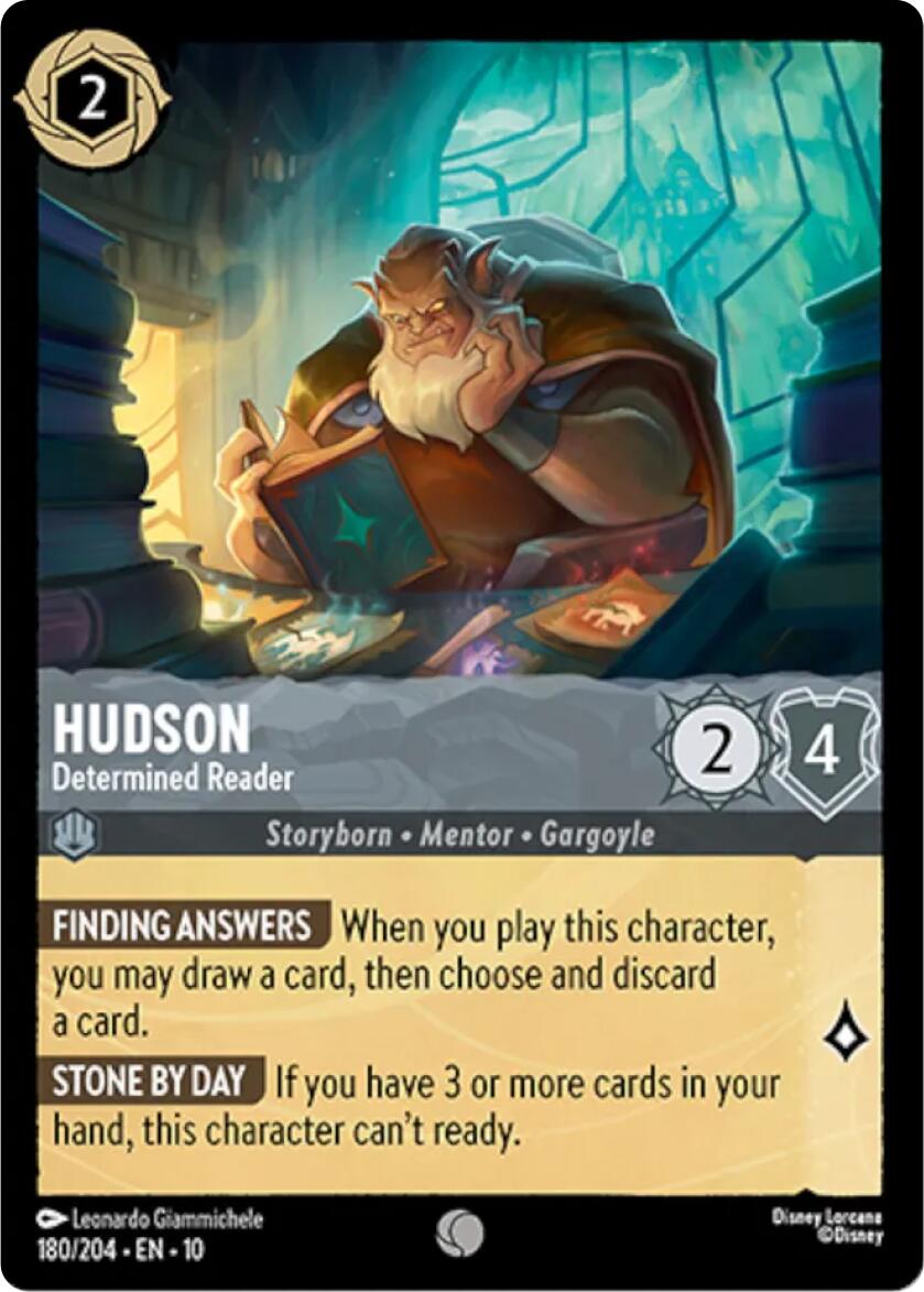 Disney Lorcana: Hudson - Determined Reader card image