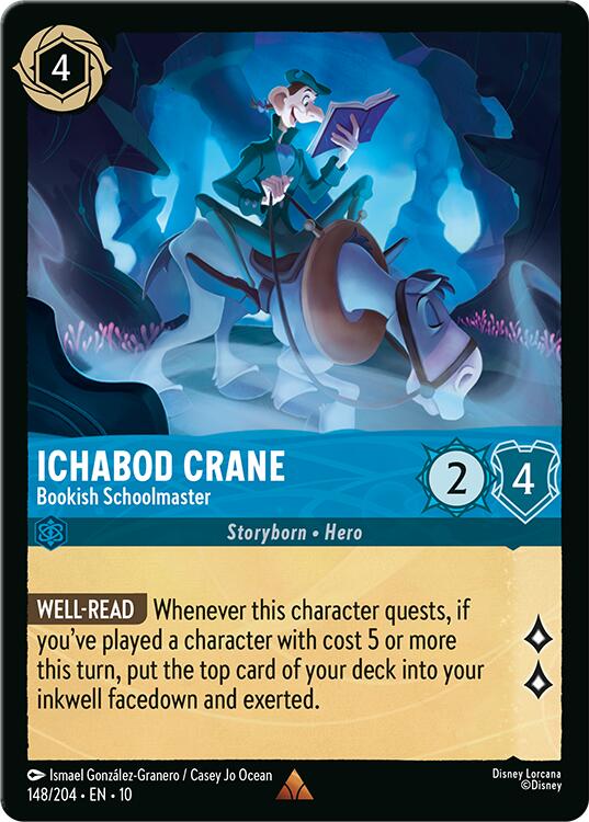 Disney Lorcana: Ichabod Crane - Bookish Schoolmaster card image