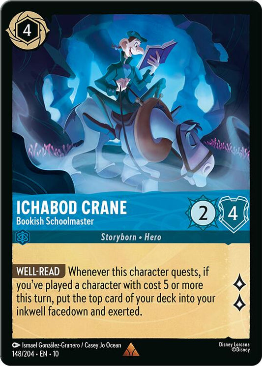 Disney Lorcana: Ichabod Crane - Bookish Schoolmaster card image