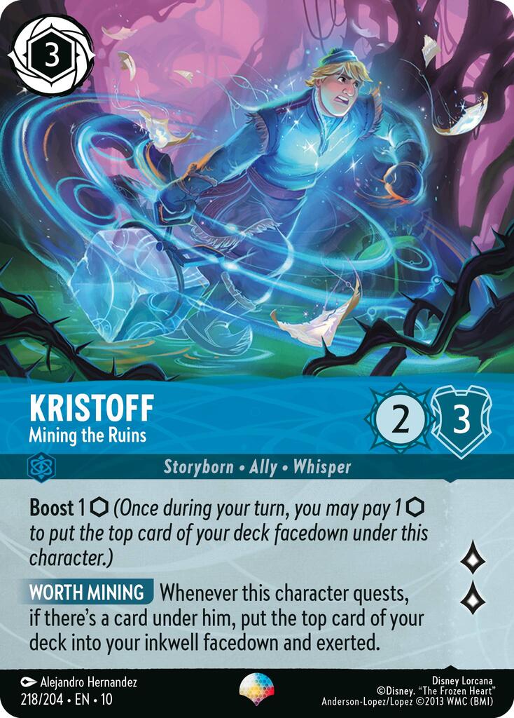 Disney Lorcana: Kristoff - Mining the Ruins (Epic) card image