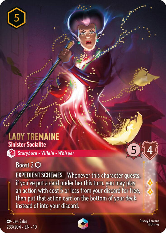 Disney Lorcana: Lady Tremaine - Sinister Socialite (Enchanted) card image
