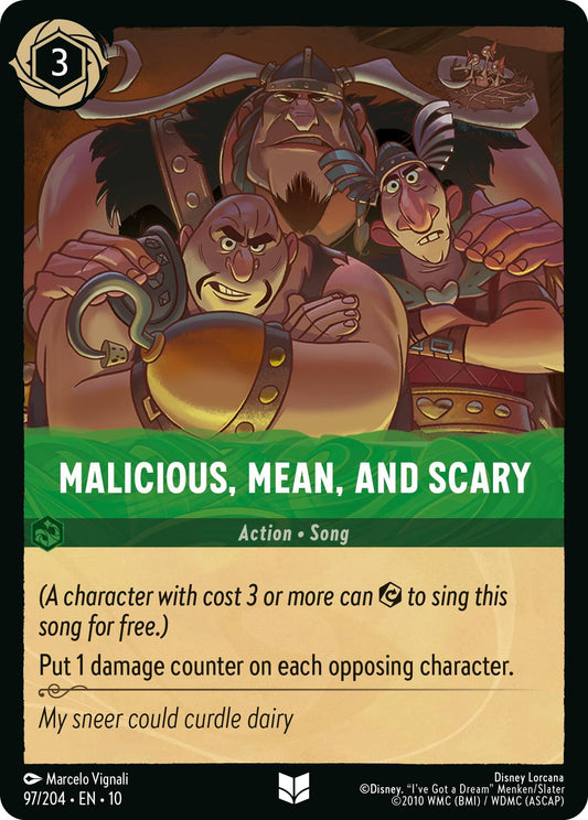 Disney Lorcana: Malicious, Mean, and Scary card image