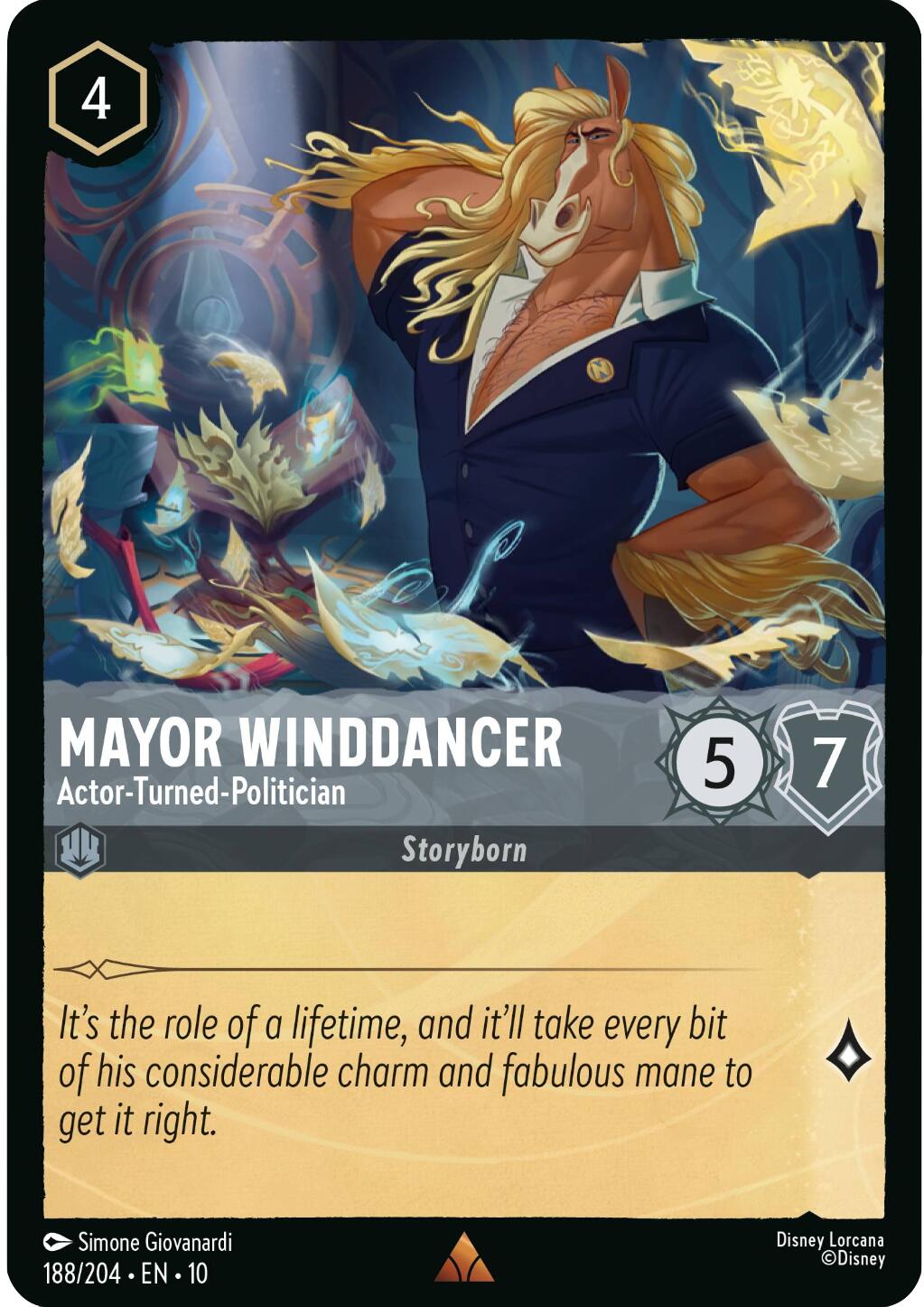 Disney Lorcana: Mayor Winddancer - Actor-Turned-Politician card image