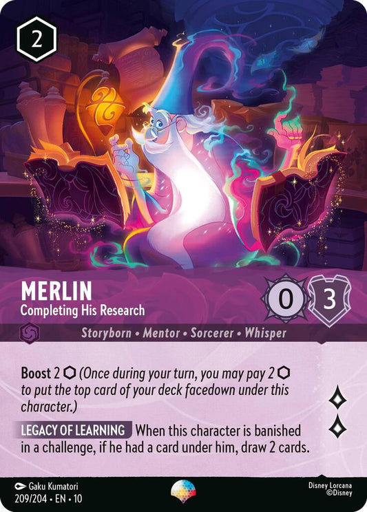 Disney Lorcana: Merlin - Completing His Research (Epic) card image