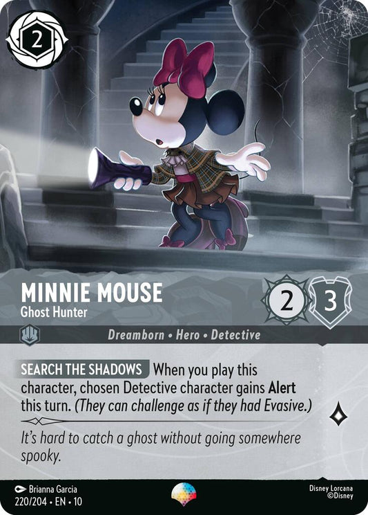 Disney Lorcana: Minnie Mouse - Ghost Hunter (Epic) card image