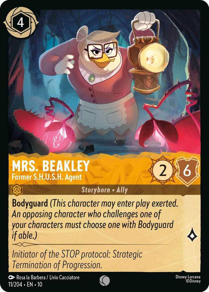 Disney Lorcana: Mrs. Beakley - Former S.H.U.S.H. Agent card image