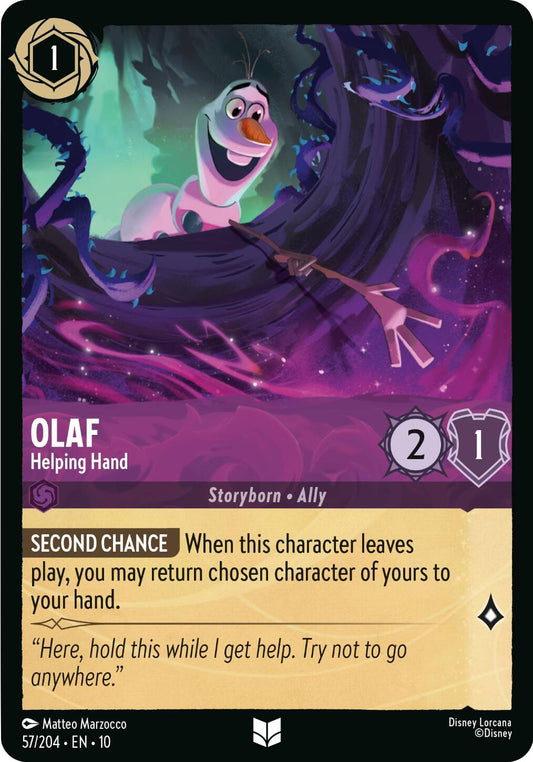 Disney Lorcana: Olaf - Helping Hand card image