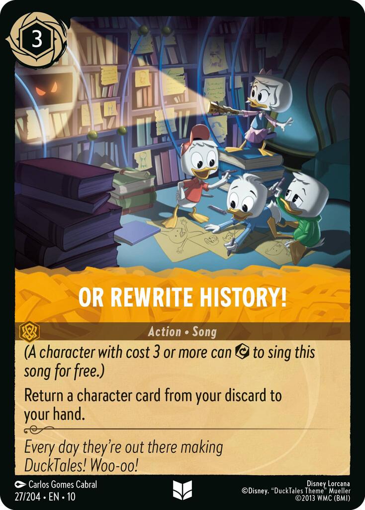 Disney Lorcana: Or Rewrite History! card image